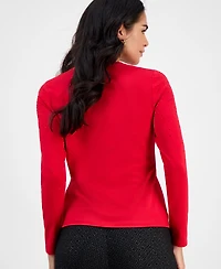 I.n.c. International Concepts Petite Embellished V-Neck T-Shirt, Macy's Exclusive