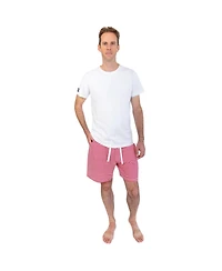 Sant and Abel Men's Red Stripe Jersey Sleep Shorts