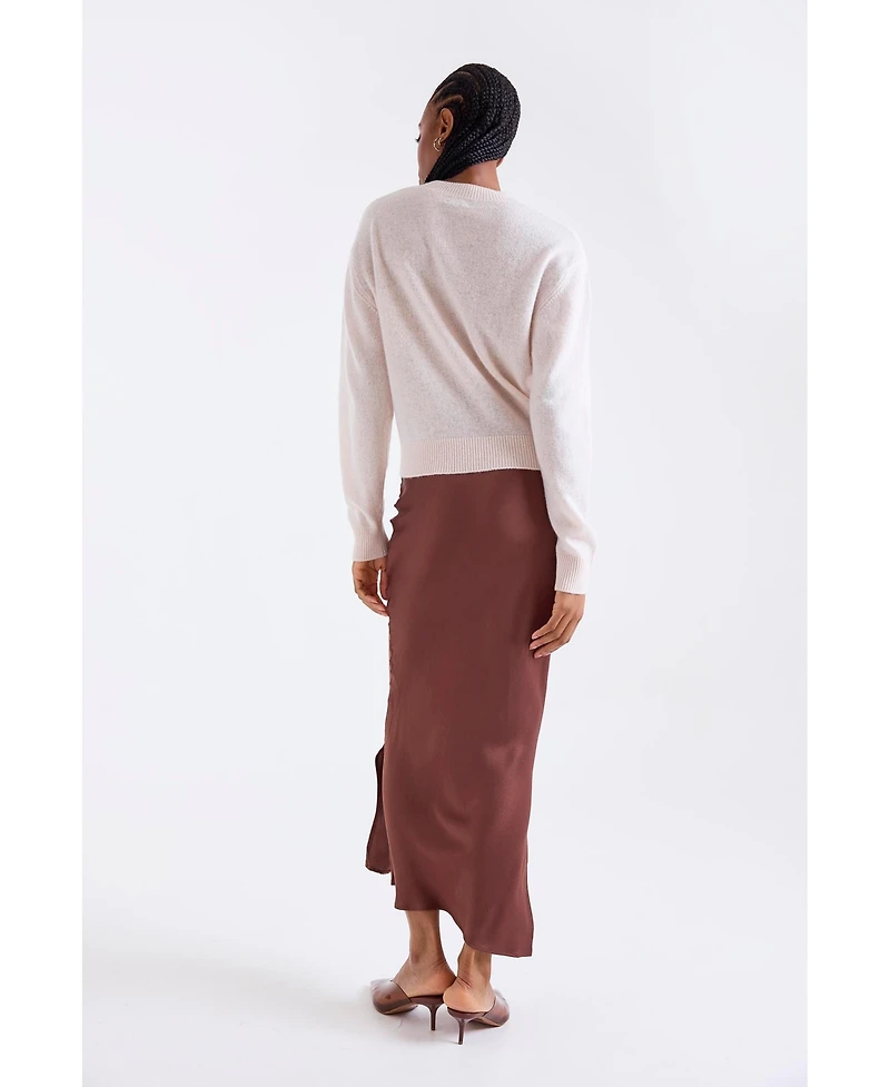 1982 Women's Indigo Vee V-Neck Cashmere Sweater