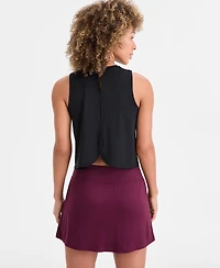 Id Ideology Women's Crewneck Back-Slit Knit Tank Top, Macy's Exclusive