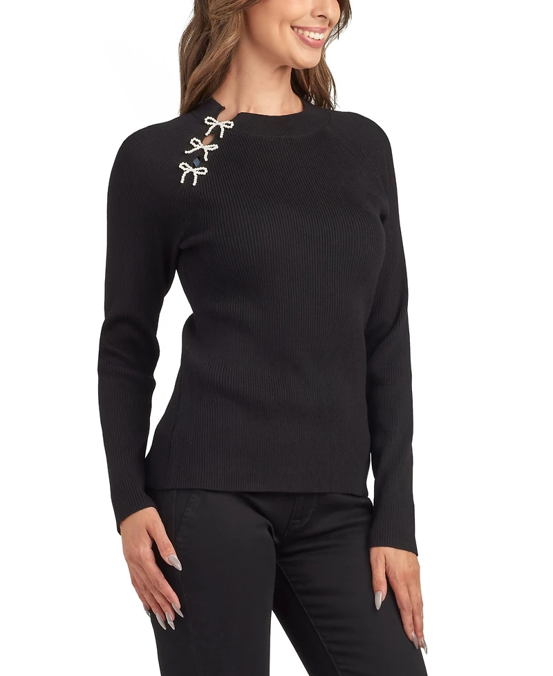 Bcx Juniors' Crewneck Pull On Sweater