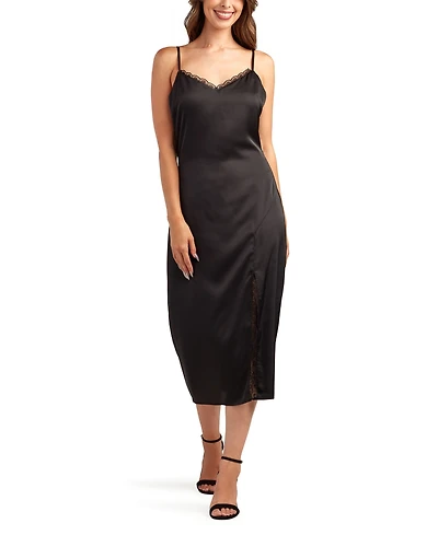 Bcx Women's Solid Heavy Midi Cami Dress