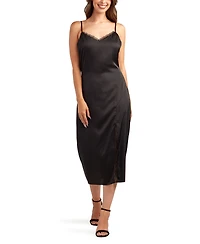 Bcx Women's Solid Heavy Midi Cami Dress