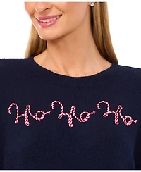 CeCe Women's Ho Crewneck Sweater