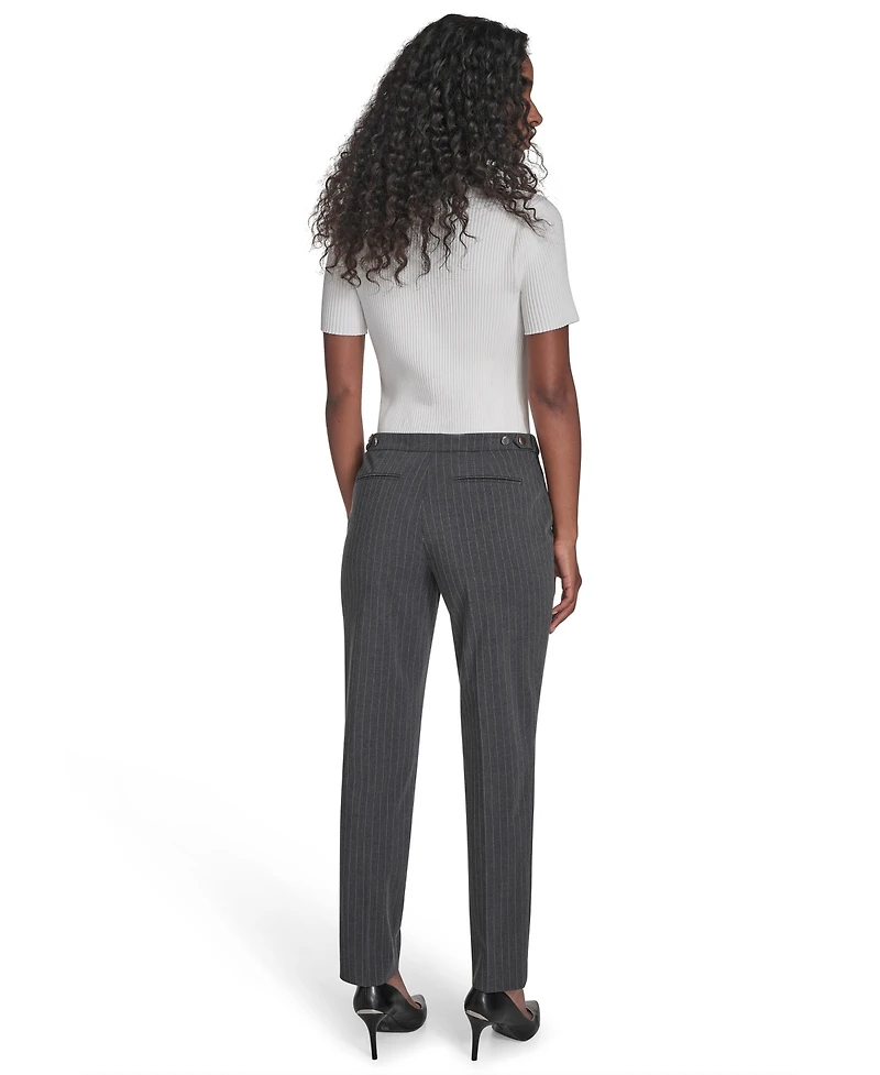 Calvin Klein Petite Pinstripe Highline Pants