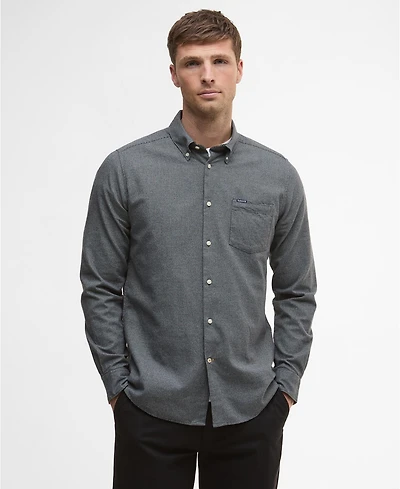 Barbour Men's Turner Tailored-Fit Micro-Houndstooth Button-Down Shirt