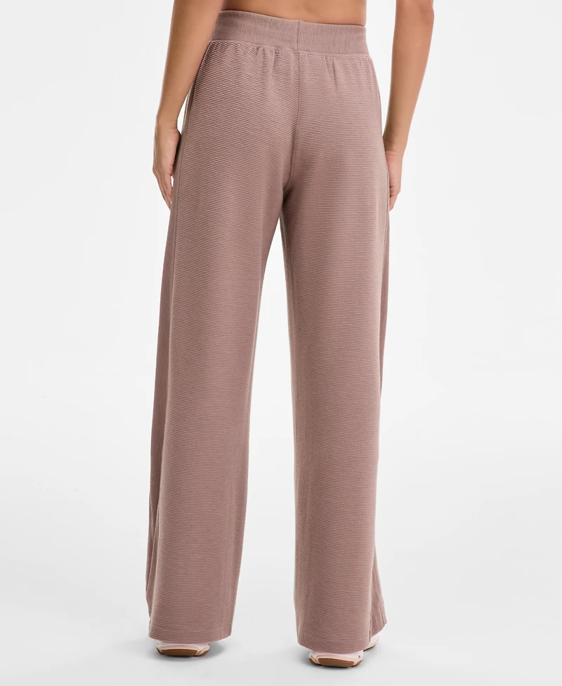 Id Ideology Women's Ribbed Knit Wide Leg Pants, Macy's Exclusive