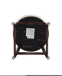 Manhattan Comfort Lucia 37.2" Chenille Upholstered Counter Stool