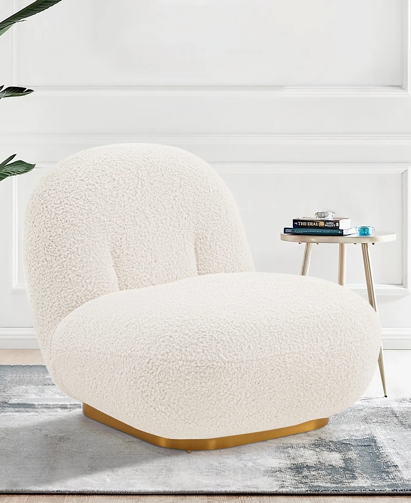 Manhattan Comfort Edina Modern 27.17" Boucle Fabric Upholstered Accent Chair