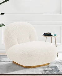 Manhattan Comfort Edina Modern 27.17" Boucle Fabric Upholstered Accent Chair