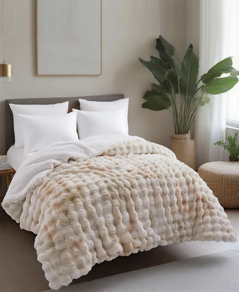 Unikome Faux Fur Reversible Comforter