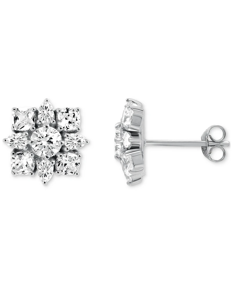 Giani Bernini Stud Earrings (3-1/3 ct. t.w.) in Sterling Silver, Macy's Exclusive