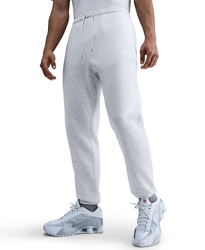Nike Men's Cuffed Brushed Fleece Logo Sweatpants