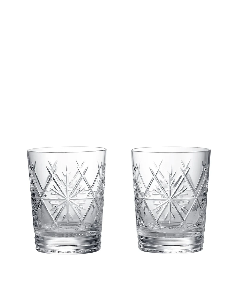Waterford Winter Wonders Snowflakes Double Old-Fashioned Glasses, Set of 2