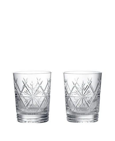 Waterford Winter Wonders Snowflakes Double Old-Fashioned Glasses, Set of 2