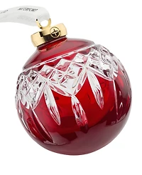 Waterford Lismore Red Bauble Ornament