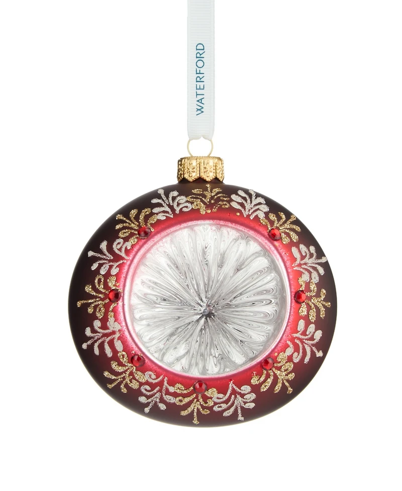 Waterford Holiday Heirlooms Ember Laurel Bauble Ornament