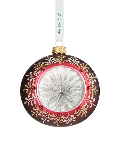Waterford Holiday Heirlooms Ember Laurel Bauble Ornament