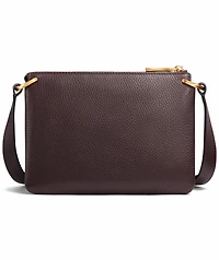 Donna Karan New York Glenwood Zippered Leather Crossbody with Tassel Detail