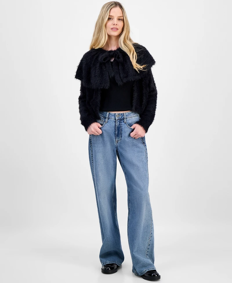 And Now This Petite Cape Long-Sleeve Sweater, Macy's Exclusive