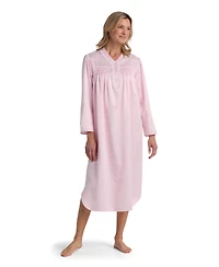 Miss Elaine Women's High V-Neck Long Sleepwear Gown