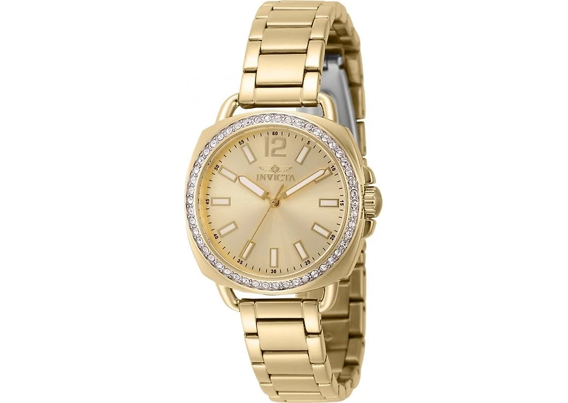 Invicta Women's Wildflower Quartz 3 Hand Gold Dial Watch