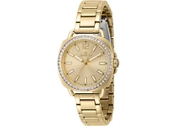 Invicta Women's Wildflower Quartz 3 Hand Gold Dial Watch