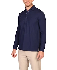 Tailorbyrd Men's Byrd Blend Long Sleeve Polo