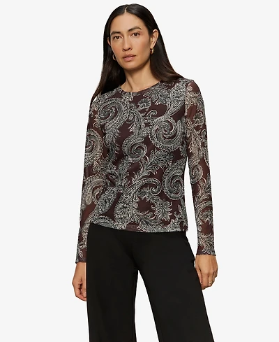 Sanctuary Women's Long Sleeve Perfect Mesh T-Shirt