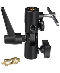 Manfrotto 9' Basic Black Lightstand, 4 Section, 5/8 Stud with 1/4"x20 Tip (#3333)