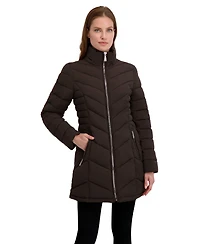Laundry By Shelli Segal Women's Sega Belted Puffer Coat