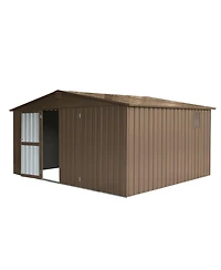 Clihome -ft x 11-ft Galvanized steel Storage Shed