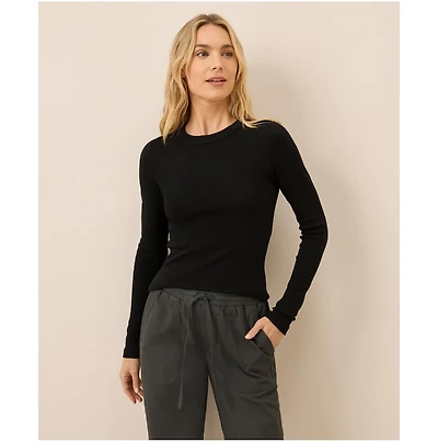 Pact Women's Perfect Rib Long Sleeve Tee