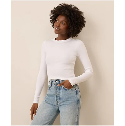 Pact Women's Perfect Rib Long Sleeve Tee