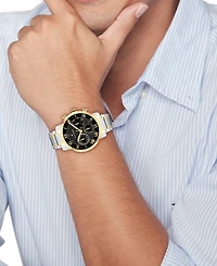 Tommy Hilfiger Men's Multifunction Two Tone Stainless Steel Bracelet Watch, 42mm