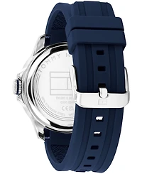 Tommy Hilfiger Men's Quartz Blue Silicone Strap Watch, 43mm