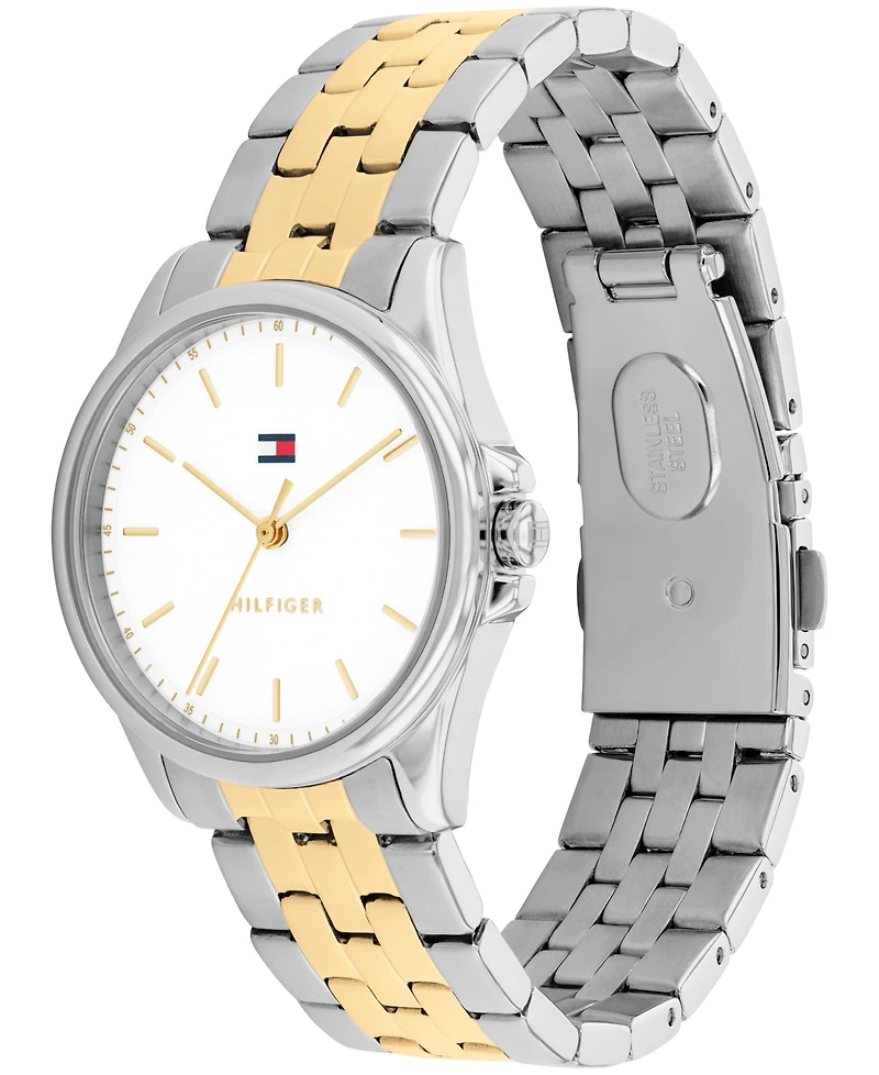 Tommy Hilfiger Women's Quartz Two-Tone Stainless-Steel Bracelet Watch