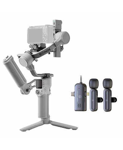 Dji Rs 4 Mini Combo Gimbal Stabilizer + + Turnstile Audio 3-In-1 Multifunctional Wireless Lavalier Microphone