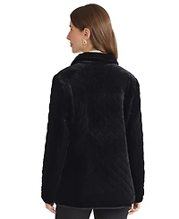 Jones New York Petite Long Sleeve Quilted Jacket