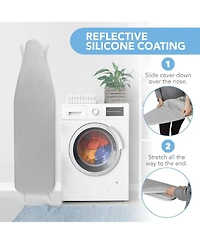 Florida Brands Ironing Board Cover and Pad - 15" x 54" Large Fits All Standard Sizes Heat Reflective Iron
