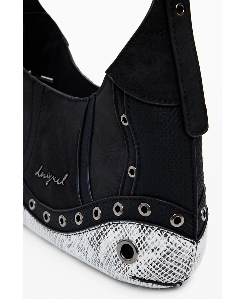 Desigual Women's Small studded snake bag