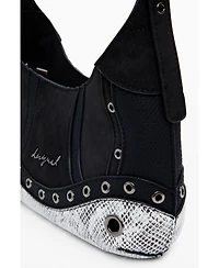 Desigual Women's Small studded snake bag