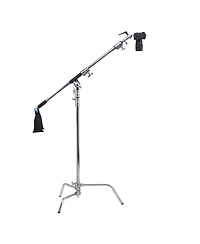 Kupo 40" Master C-Stand with Sliding Leg with Baby Boom, Grip Head, Camera Mounting Plate and 10 lbs Weight Bag