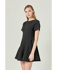English Factory Women's Flare Mini Dress