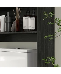 Slickblue Sturdy Compact Bathroom Cabinet for Towels and Bathroom Storage