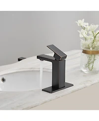 Greenspring Single Hole Single-Handle Low-Arc Bathroom Faucet With Pop-up Drain Assembly in Oil Rubbed Bronze