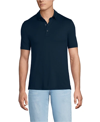 Lands' End Men's Tall Short Sleeve Cooling Performance Polo