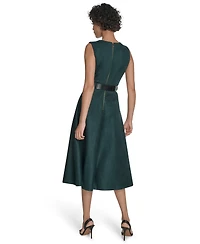 Calvin Klein Women's Belted Midi Dress