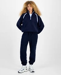 Hiippie Rose Juniors Half Zip Sherpa Fleece Top Sherpa Fleece Cargo Pants