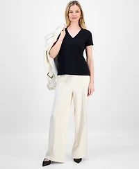I.n.c. International Concepts Petite Embellished V-Neck T-Shirt, Macy's Exclusive